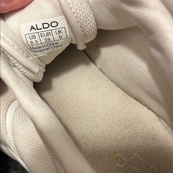 Aldo Cream and Gold Sneakers - Picture 4 of 5